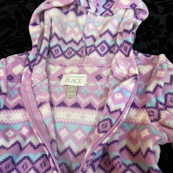 ADORABLE PURPLE AZTEC FLEECE HOODIE & LEGGINGS ๐๐๐ - Picture 2 of 8